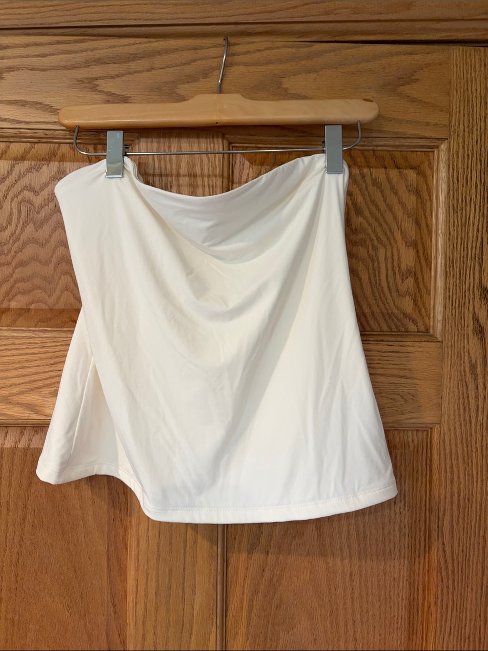 Women's Cream Bandeau Top